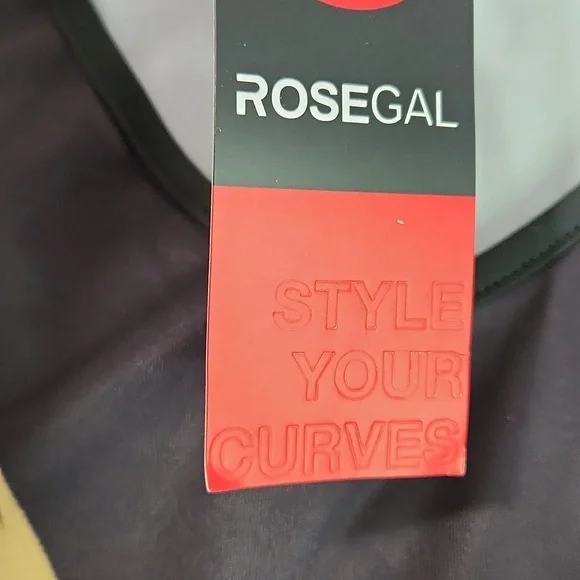 NEW Plus Size & Curve Butterfly Rose Print Above-the-knee ROSEGAL Dress (3X) - Picture 9 of 12